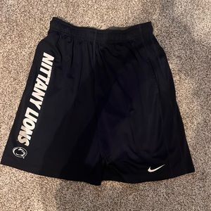 Like new Penn State Nike athletic shorts size medium.